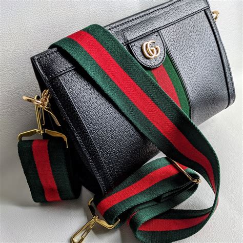 gucci bag with red and green strap|gucci detachable shoulder strap.